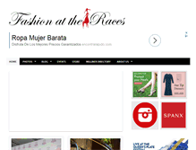 Tablet Screenshot of fashionattheraces.com